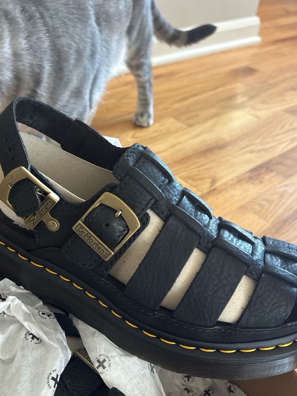 Dr. Martens Black Fisherman Sandals